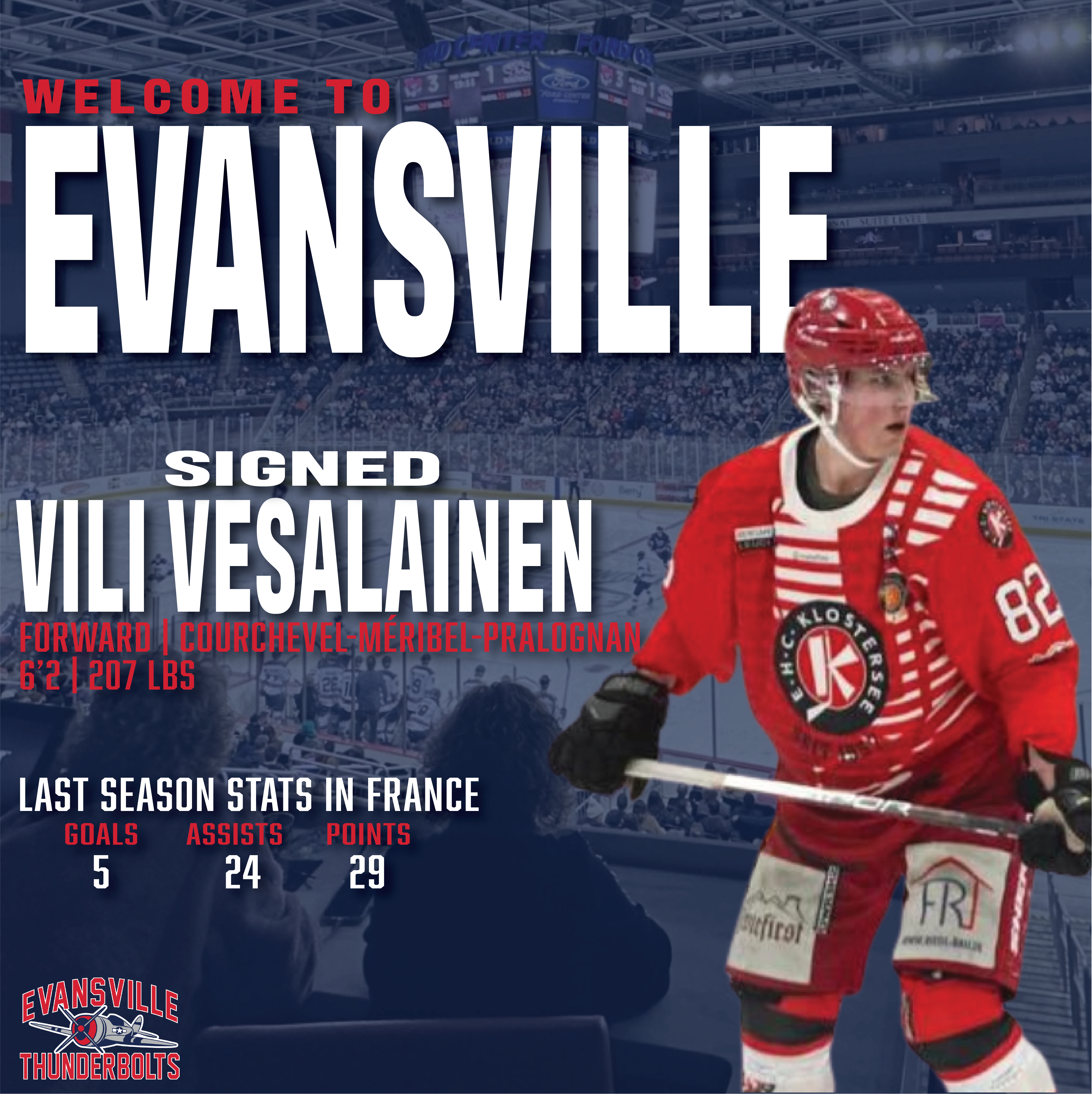 Evansville's Pro Hockey Team Evansville Thunderbolts Thunderbolts